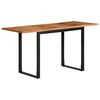 vidaXL Dining Table 140x70x75 cm Solid Wood Acacia