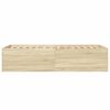 vidaXL Bed Frame without Mattress Sonoma Oak 90x200 cm