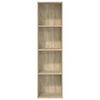 vidaXL Bookcase Sonoma Oak 40x30x152 cm Engineered Wood