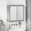 vidaXL Bathroom Mirror Cabinet with Door Concrete Grey 60 x 20 x 60 cm