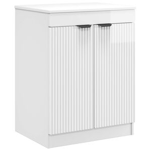 vidaXL Bathroom Cabinet High Gloss White 54 x 41 x 70 cm