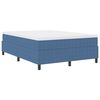 vidaXL Platform Bed Frame Blue 140 x 190 cm Fabric