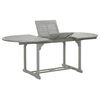 vidaXL Garden Table Grey 200x100x75 cm Solid Acacia Wood