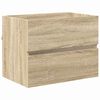 vidaXL Bathroom Furniture Set with Drawer Sonoma Oak Engineered Wood