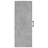 vidaXL Wall Mounted Cabinet Concrete Grey 34.5x34x90 cm