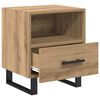 vidaXL Bedside Cabinet Artisan Oak 40 x 35 x 47.5 cm Engineered Wood