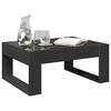 vidaXL Coffee Table with Infinity LED Black 70x53x30 cm