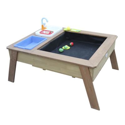 AXI Sand and Water Table Linda with Play Kitchen Brown
