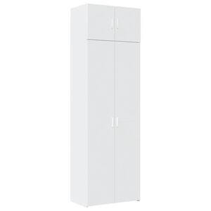 vidaXL Storage Cabinet White 70x42.5x225 cm Engineered Wood