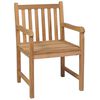 vidaXL Outdoor Chairs 6 pcs Solid Teak Wood