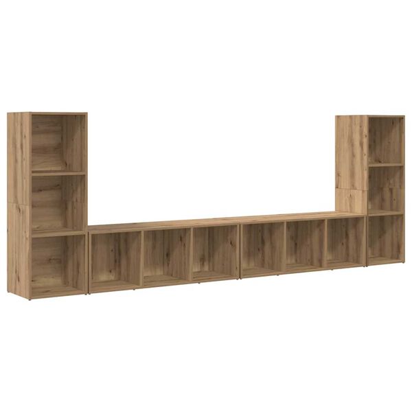 vidaXL TV Cabinet Set 4 pcs Artisan Oak 37 x 35 x 107.5 cm