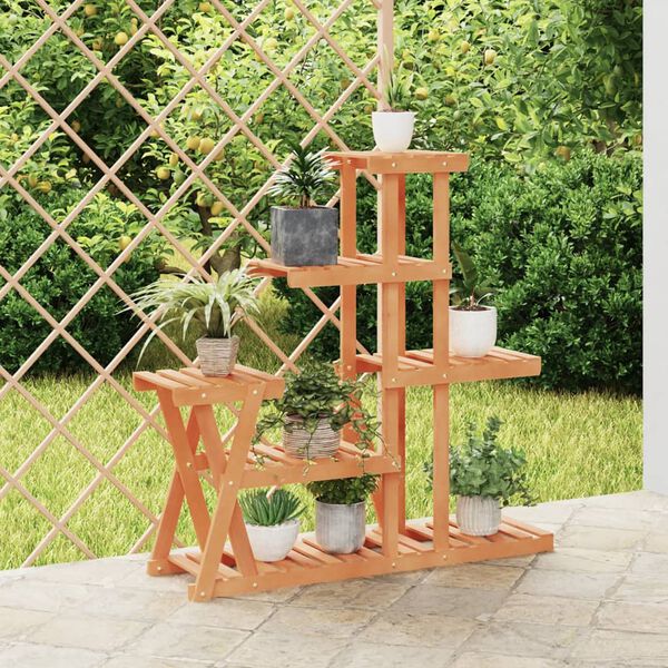 vidaXL Flower Stand 95x25x96 cm Solid Wood Fir