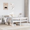 vidaXL Senior Bed with Headboard without Mattress White 150x200 cm