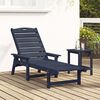 vidaXL Sun Lounger with Cushion Navy 73.5 x 92 x 90cm HDPE