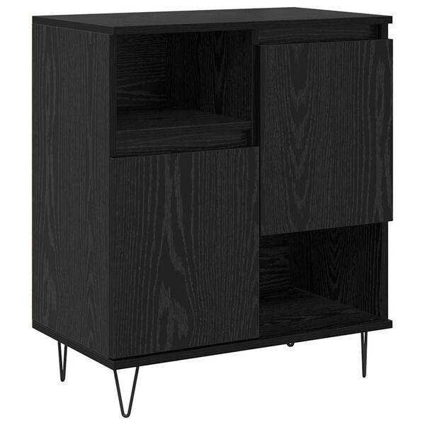 vidaXL Sideboard Black Oak 60 x 35 x 70 cm