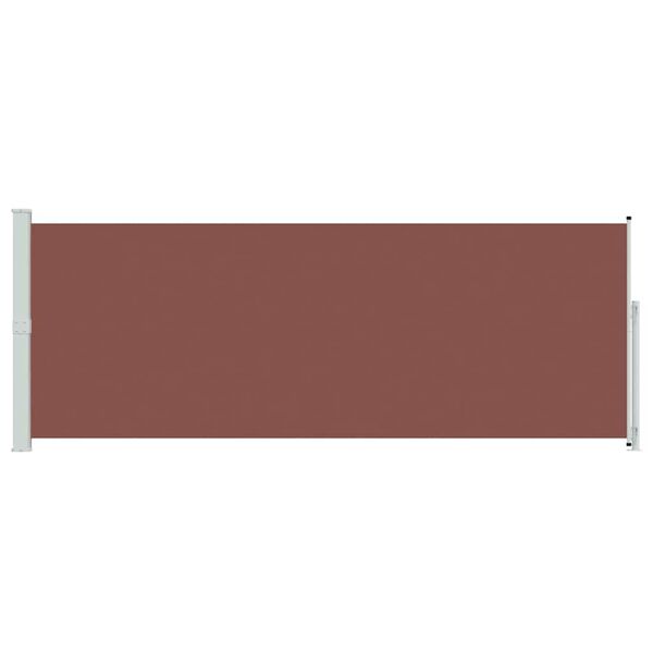 vidaXL Patio Retractable Side Awning 180x500 cm Brown