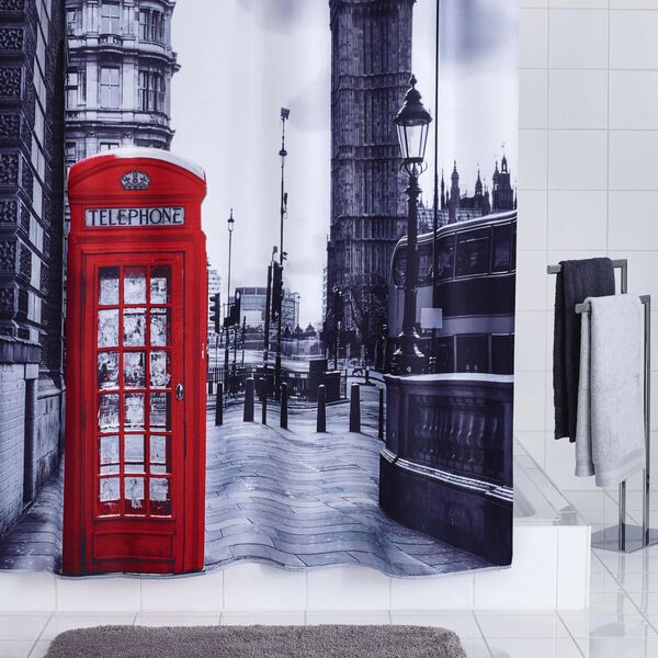 RIDDER Shower Curtain London 180x200 cm