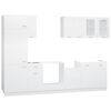 vidaXL 8 Piece Kitchen Cabinet Set Lyon White Engineered Wood
