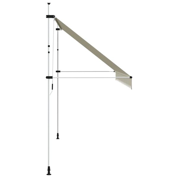 vidaXL Manual Retractable Awning 400 cm Cream