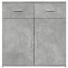 vidaXL Sideboard Concrete Grey 79x38x80 cm Engineered Wood