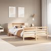 vidaXL Bookcase Bed without Mattress 150x200 cm King Solid Wood Pine