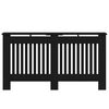 vidaXL Radiator Cover Black Oak 152 x 19 x 81.5 cm Engineered Wood