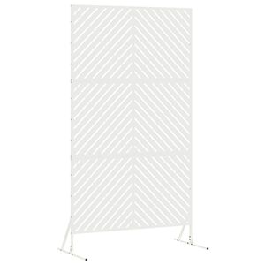 vidaXL Privacy Screen White 100 x 50 x 180 cm Steel