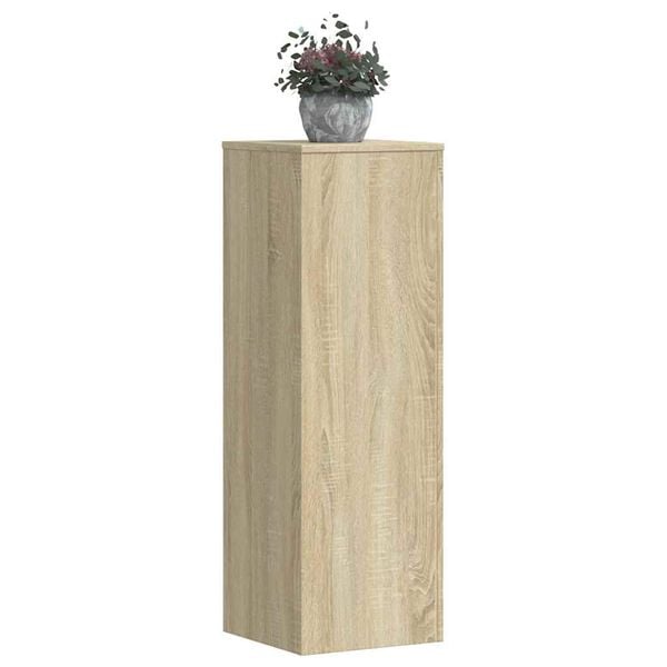 vidaXL Plant Stand Sonoma Oak 33x33x100 cm Engineered Wood