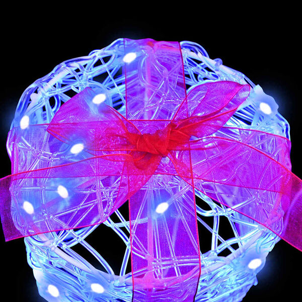 vidaXL Gift Box Decoration 3 pcs Blue 20 x 20 x 21 cm Acrylic