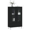 vidaXL Highboard Black 69.5x31x115 cm Engineered Wood