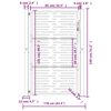 vidaXL Garden Gate 100x125 cm Corten Steel Square Design