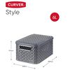 Curver Style Storage Boxes with Lid 3 pcs Size S 6L Anthracite