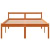 vidaXL Senior Bed without Mattress Wax Brown 140x190 cm Solid Wood Pine