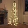 vidaXL Christmas Tree with 240 LEDs Warm White 180 cm Rattan