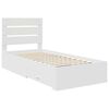 vidaXL Bed Frame with Drawer White 100 x 200 cm Engineered Wood