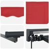 vidaXL Retractable Awning Manual Red 300 x 250 cm Aluminium and Fabric
