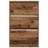 vidaXL Shoe Cabinet Old Wood 80 x 21 x 125.5 cm Engineered Wood