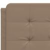 vidaXL Bed Frame without Mattress "Zadar" Cappuccino 120x200 cm Faux Leather