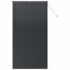 vidaXL Window Blind with Curtains Manual Black Aluminium