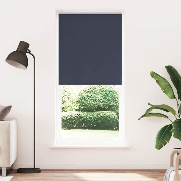 vidaXL Roller blind blackout 104.4x230 cm Fabric Width 100 cm marine