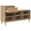 vidaXL Shoe Cabinet Artisan Oak 102 x 36 x 60 cm Engineered Wood