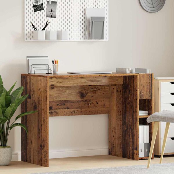 vidaXL Desk Old Wood 109 x 50 x 78 cm Engineered Wood