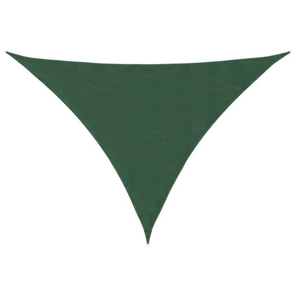 vidaXL Sunshade Sail Oxford Fabric Triangular 2.5x2.5x3.5 m Dark Green
