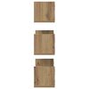 vidaXL Wall Shelves 3 pcs Artisian Oak 58x18x18 cm Engineered Wood