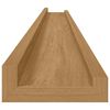 vidaXL Wall Shelf 2 pcs Brown 115 x 9 x 3 cm Engineered Wood