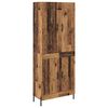 vidaXL Highboard Old Wood 69.5 x 34 x 180 cm Engineered Wood