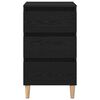 vidaXL Bedside Cabinet Black Oak 40 x 35 x 70 cm Engineered Wood