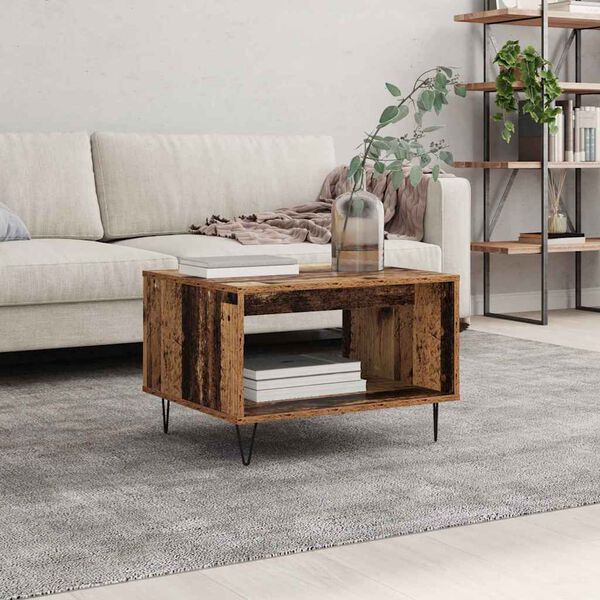 vidaXL Coffee Table Old wood 60 x 50 x 40 cm Engineered wood