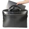 Exacompta Double Compartment Laptop Bag Exactive Leather