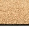 vidaXL Doormat Washable Cream 60x180 cm